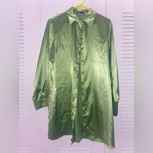 Shein button down dress